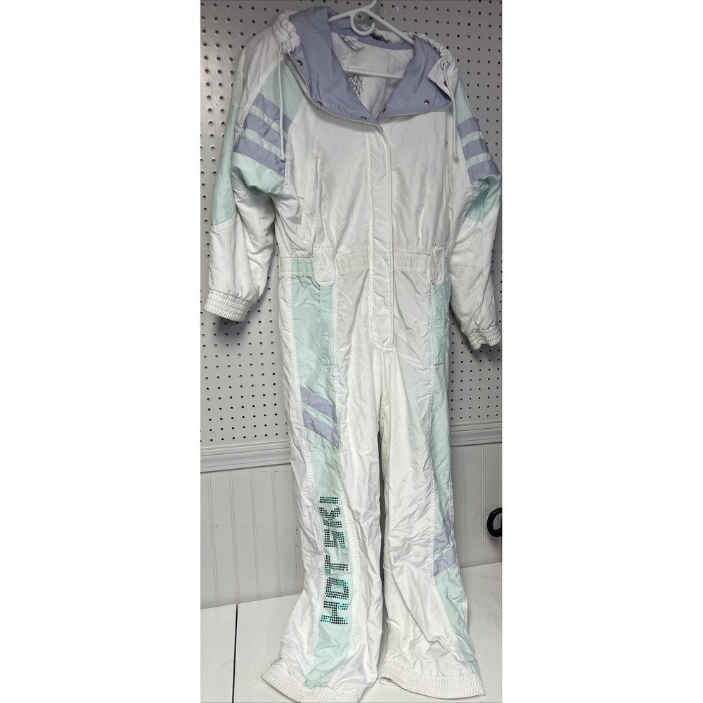 Vintage Hot Ski Klepper Snow Suit size 8 1980s zip coverall jacket snowboard